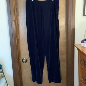 SB (Susan Bristol) Collection Dark Blue Velveteen Dress Pants Size 14